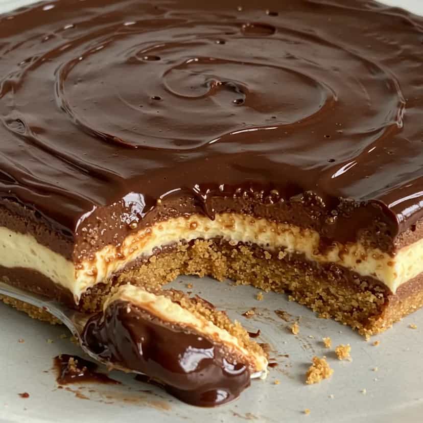 Foto deliciosa de Pavê de Chocolate Light pronta para servir - Pudins & Cremes