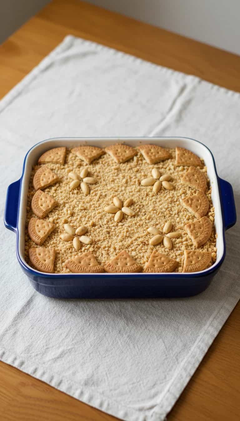 Foto deliciosa de Pavê de doce de leite com amendoim pronta para servir - Outras Receitas