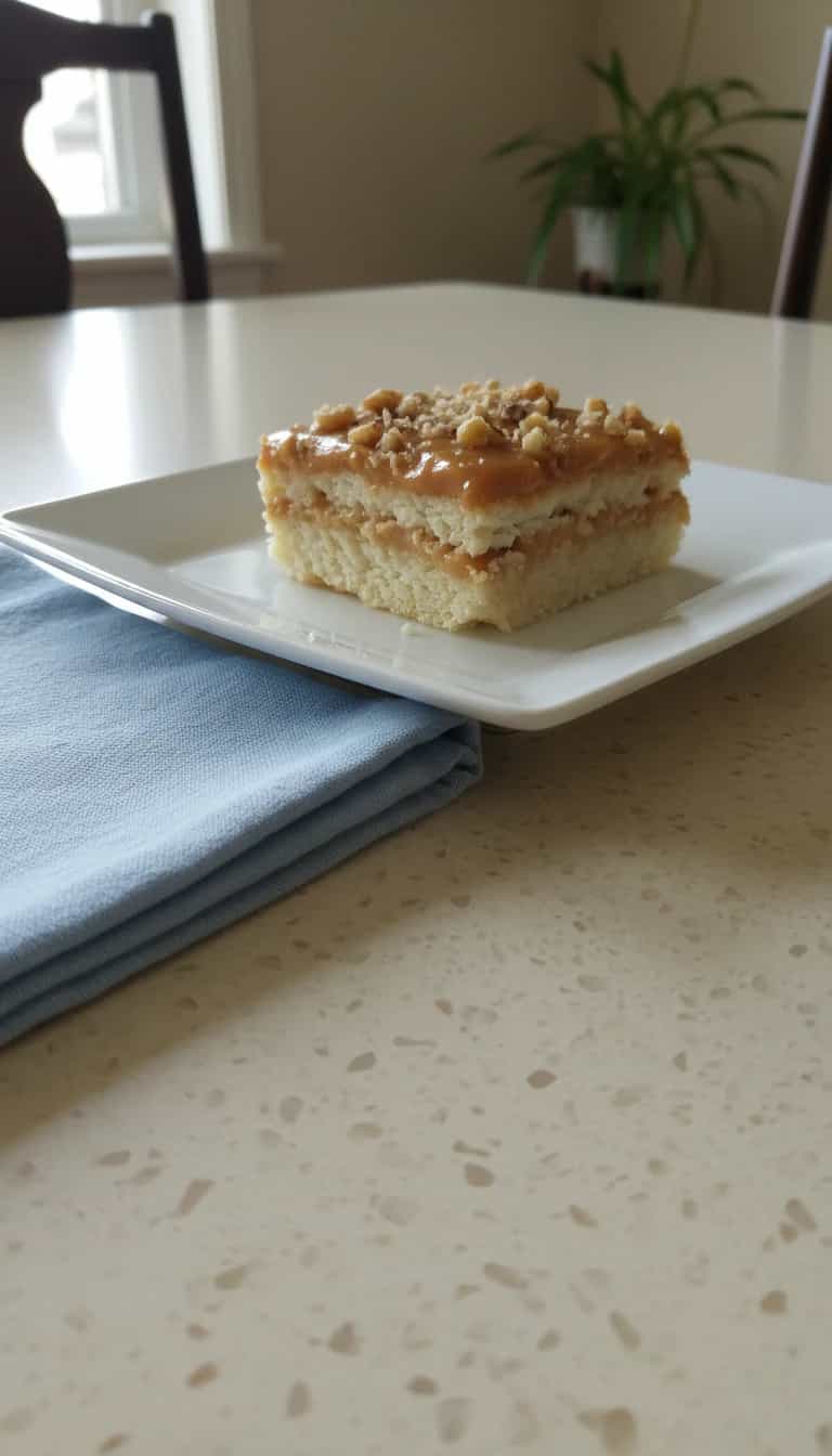 Foto deliciosa de Pavê de Doce de Leite Cremoso pronta para servir - Outras Receitas