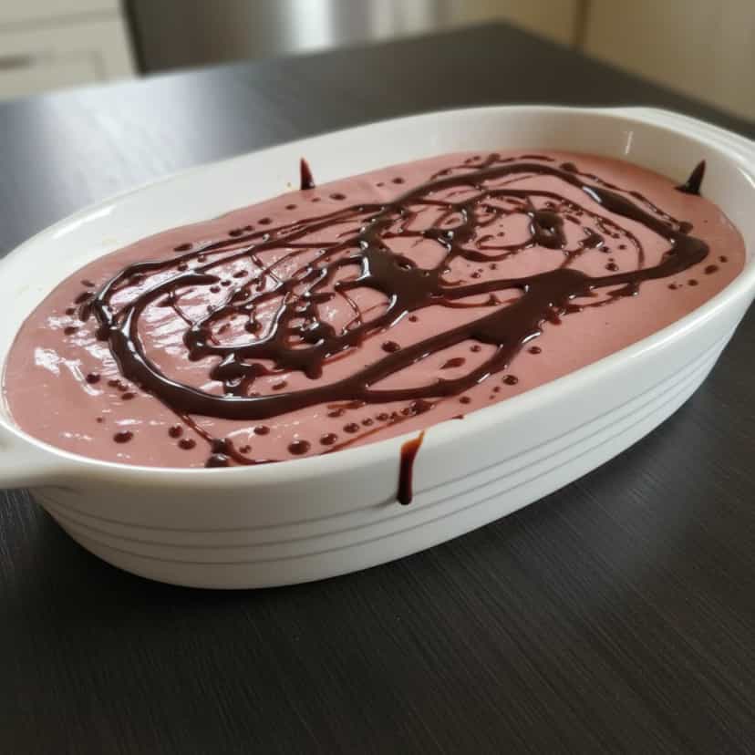 Foto deliciosa de Pavê de Farinha Láctea Três Camadas pronta para servir - Pudins & Cremes