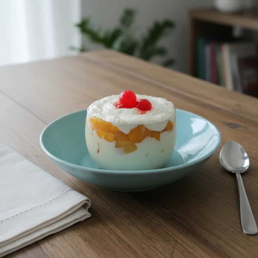 Foto deliciosa de Pavê de Frutas pronta para servir - Pudins & Cremes