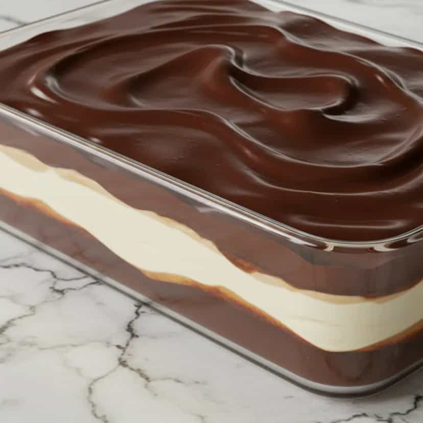Foto deliciosa de Pavê de Limão Cremoso pronta para servir - Pudins & Cremes