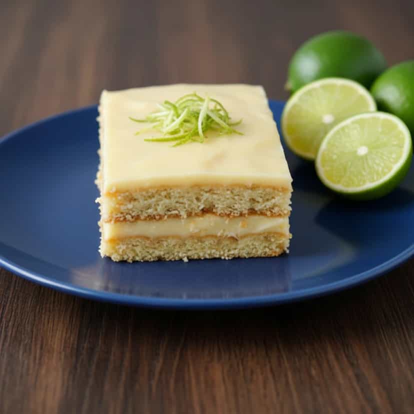 Foto deliciosa de Pavê de Limão Refrescante pronta para servir - Pudins & Cremes