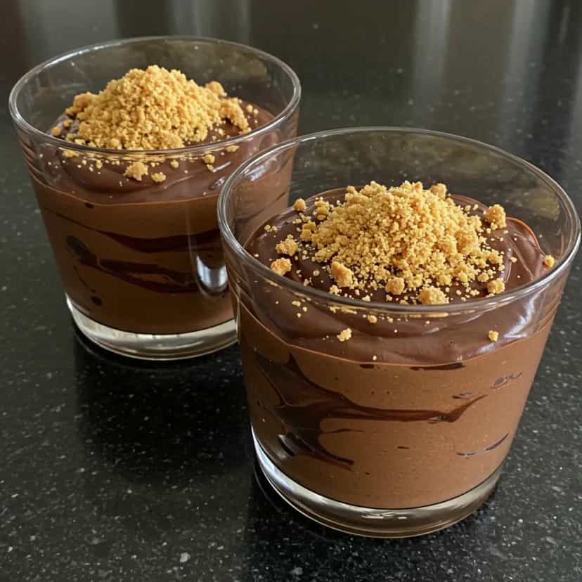 Foto deliciosa de Pavê de maizena sem leite condensado pronta para servir - Pudins & Cremes