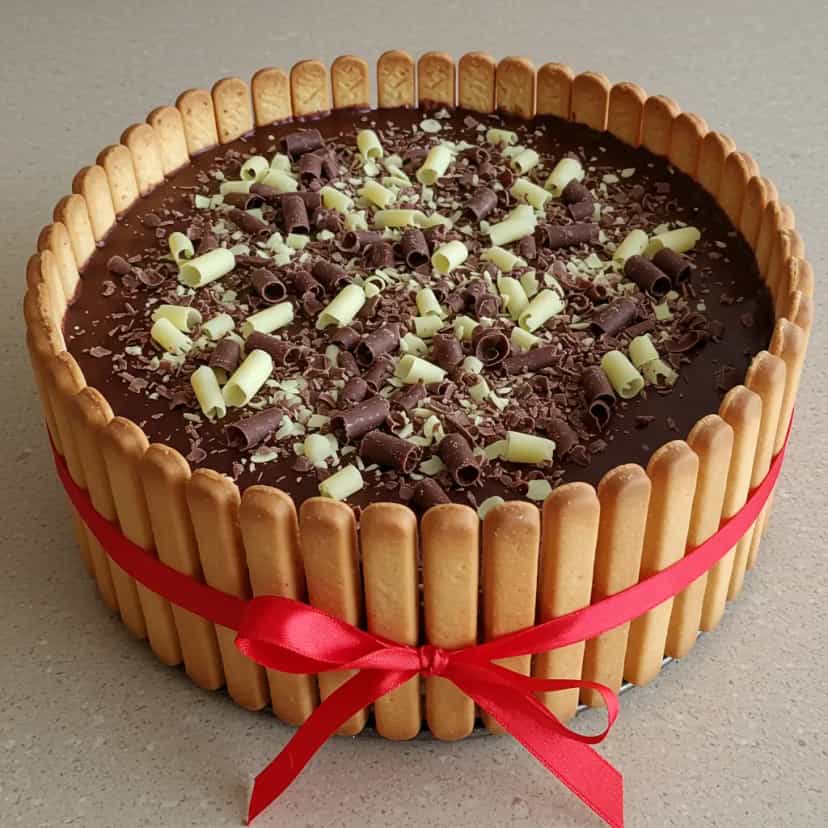 Foto deliciosa de Pavê de Maracujá com Chocolate pronta para servir - Pudins & Cremes