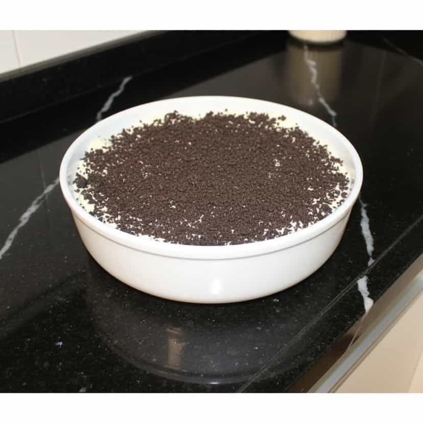 Foto deliciosa de Pavê de Maracujá com Negresco pronta para servir - Pudins & Cremes