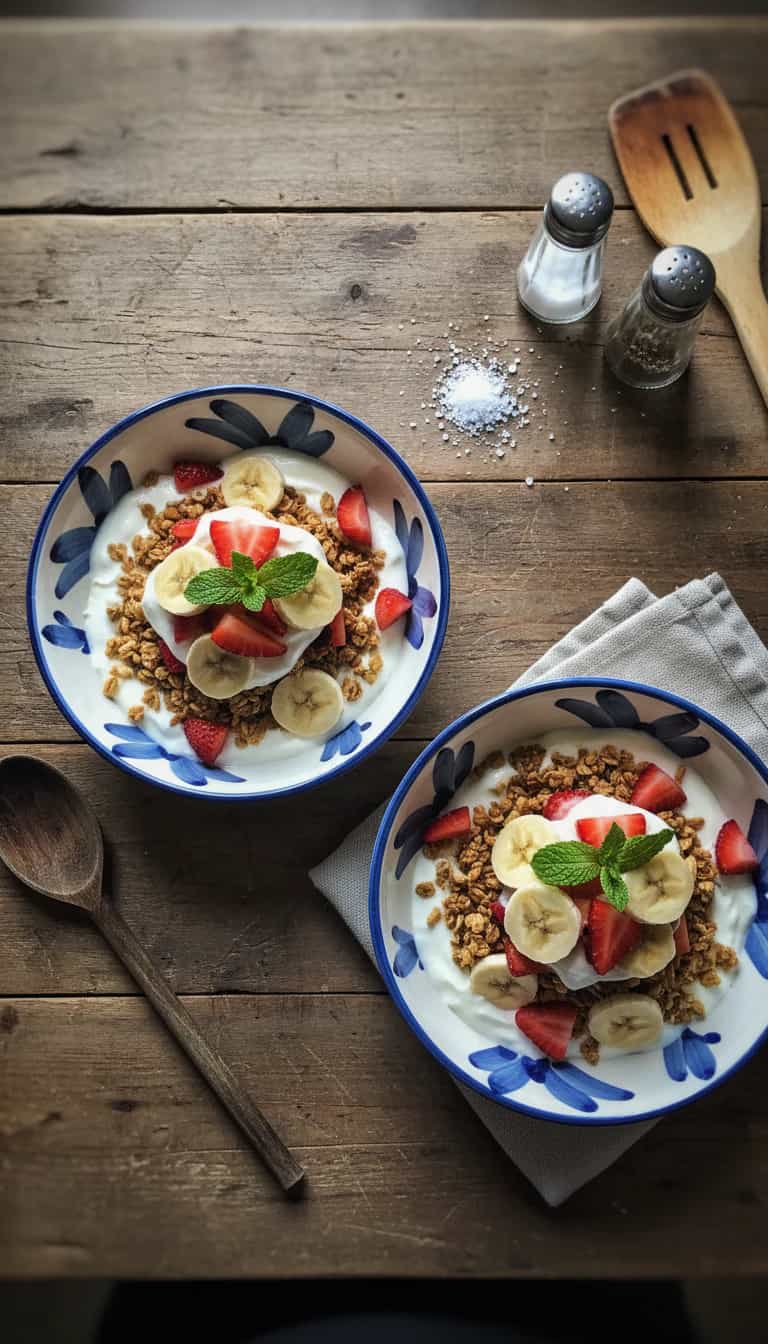 Foto deliciosa de Pavê de Morango e Banana com Chantilly pronta para servir - Pudins & Cremes