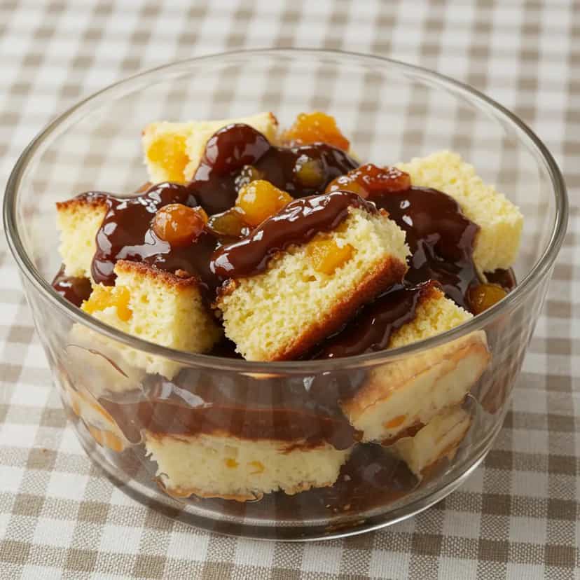 Foto deliciosa de Pavê de Panettone com Uvas pronta para servir - Outras Receitas