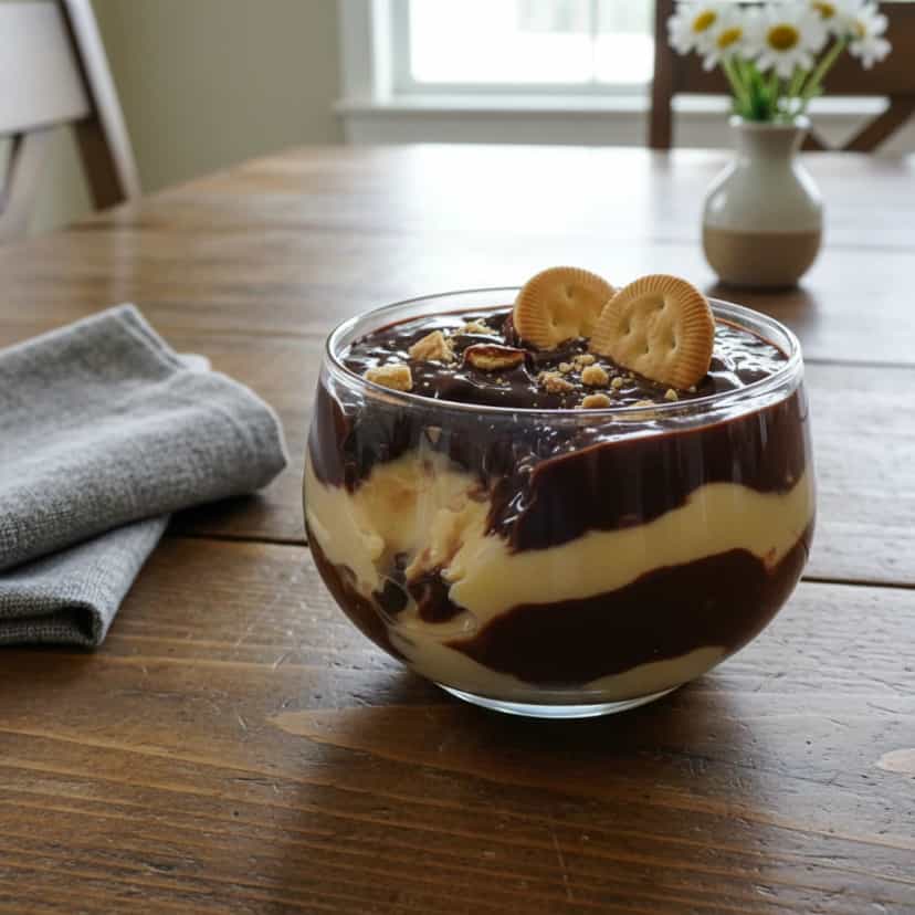 Foto deliciosa de Pavê de Trufas de Chocolate pronta para servir - Outras Receitas