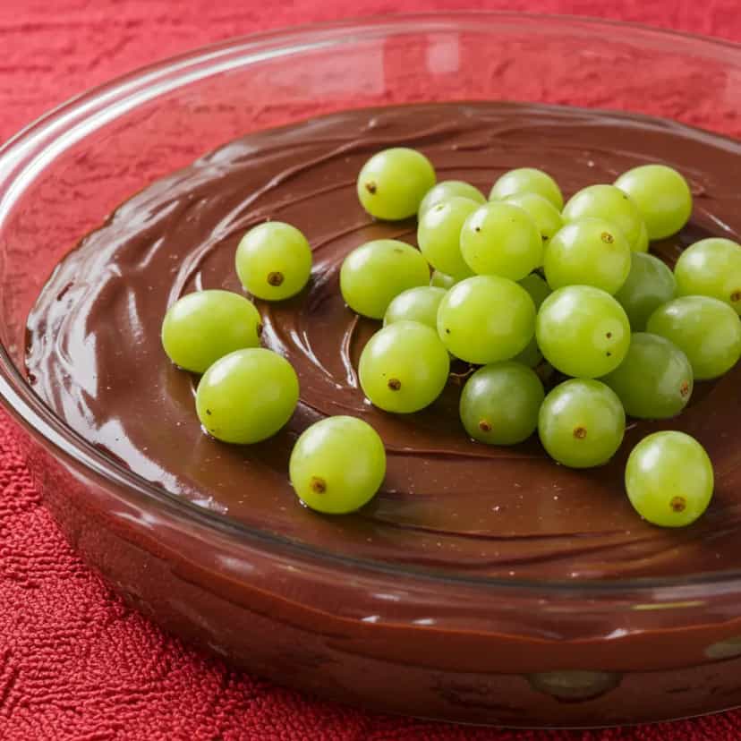 Foto deliciosa de Pavê de Uva Delicioso pronta para servir - Pudins & Cremes