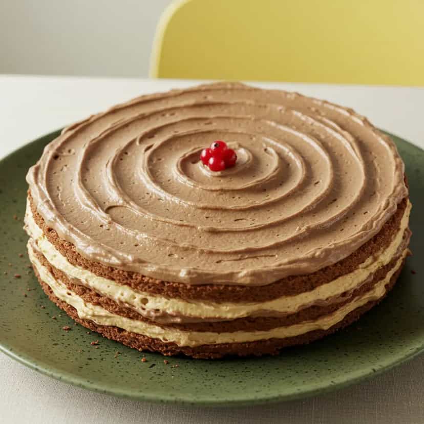 Foto deliciosa de Pavê Floresta Negra pronta para servir - Pudins & Cremes