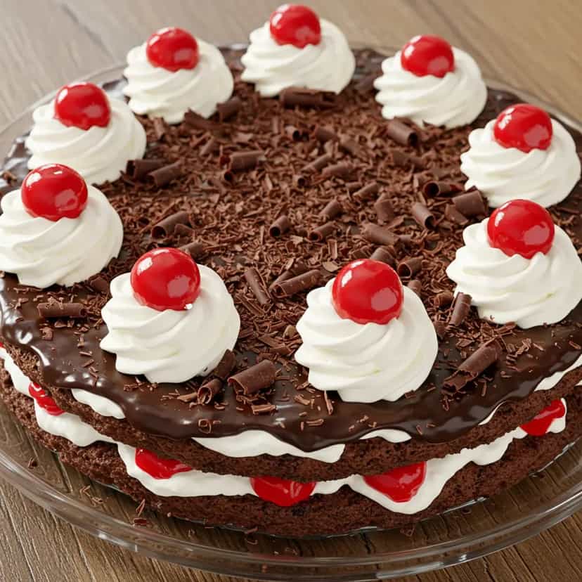 Foto deliciosa de Pavê Floresta Negra da Elena pronta para servir - Outras Receitas