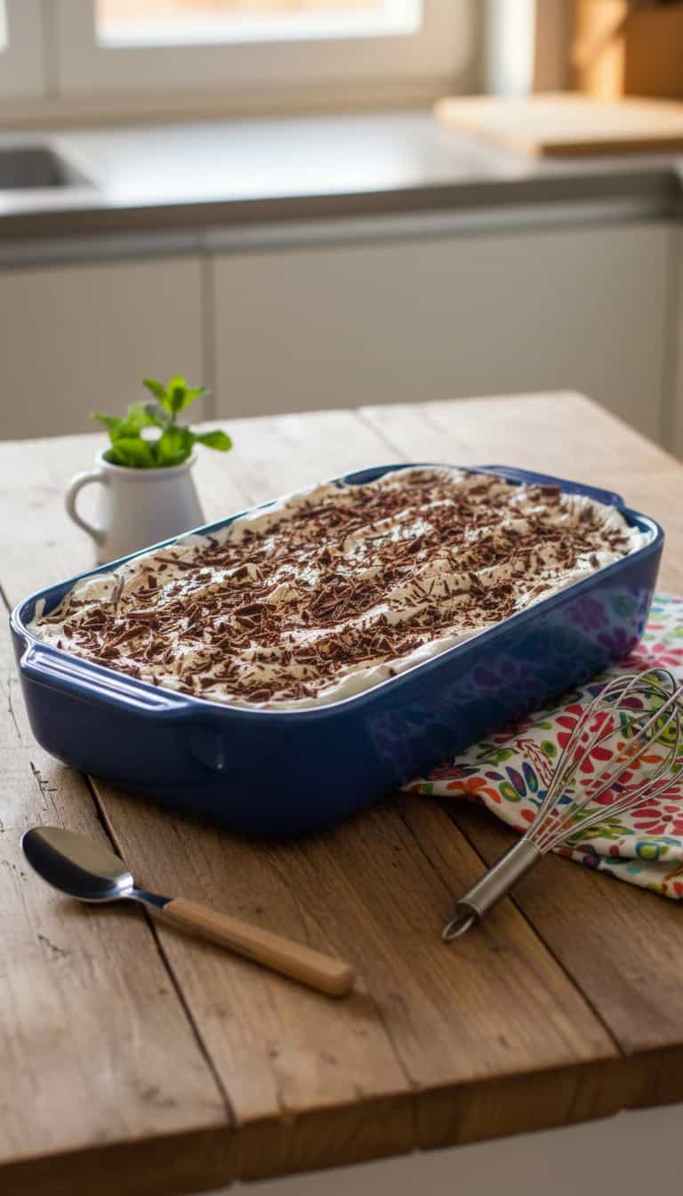 Foto deliciosa de Pavê Mousse de Chocolate pronta para servir - Pudins & Cremes