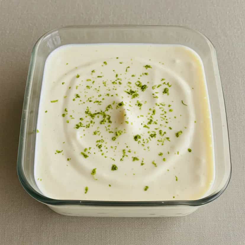 Foto deliciosa de Pavê Mousse de Limão pronta para servir - Pudins & Cremes