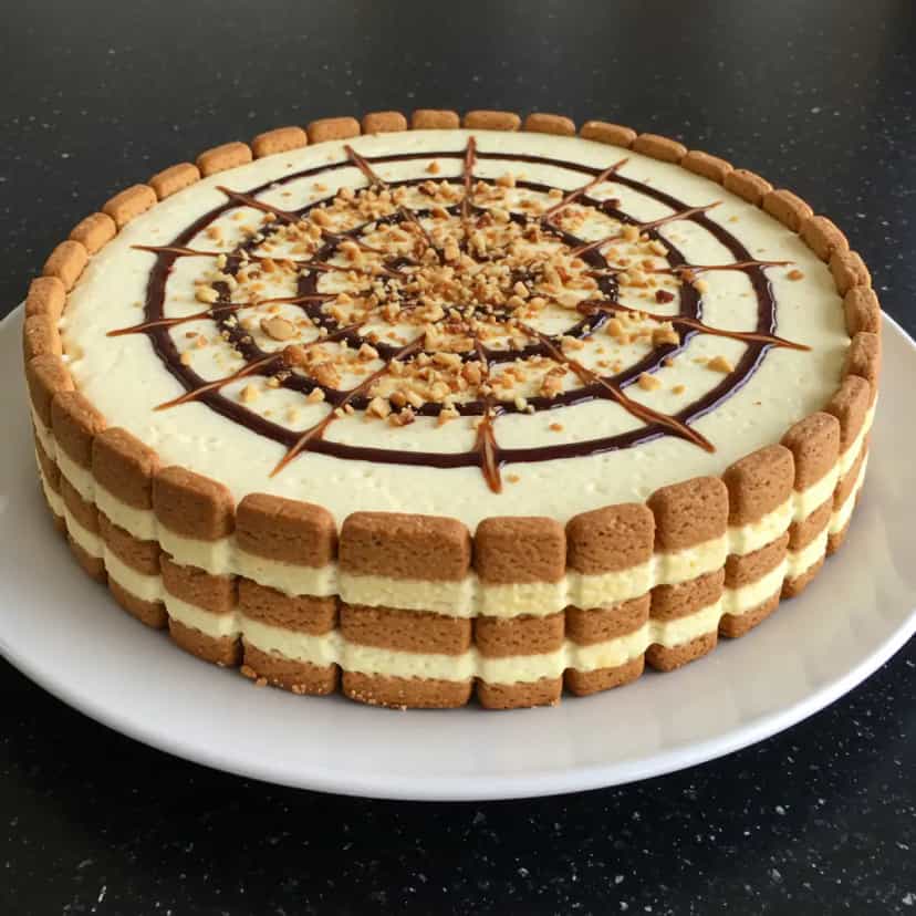 Foto deliciosa de Pavê Natalino Delicioso pronta para servir - Pudins & Cremes