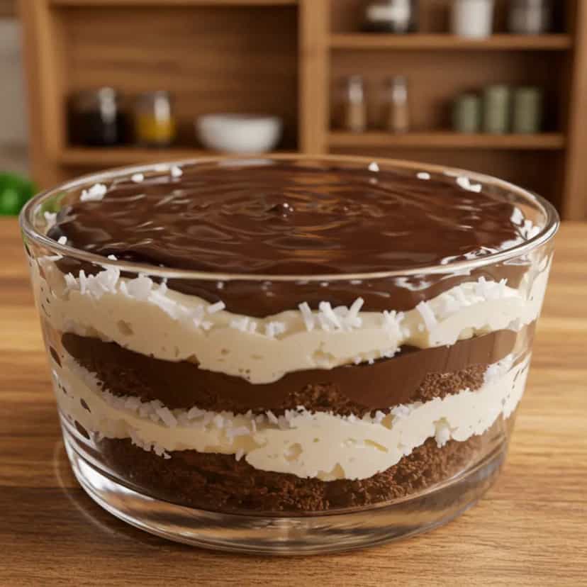 Foto deliciosa de Pavê prestígio pronta para servir - Outras Receitas