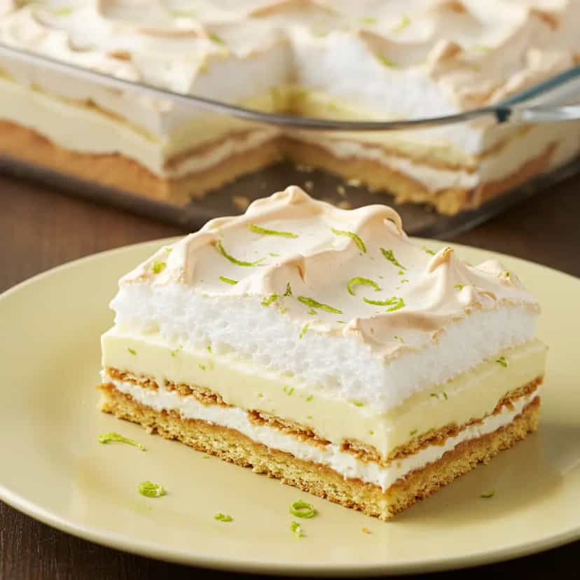 Foto deliciosa de Pavê Refrescante de Limão Tahiti pronta para servir - Outras Receitas