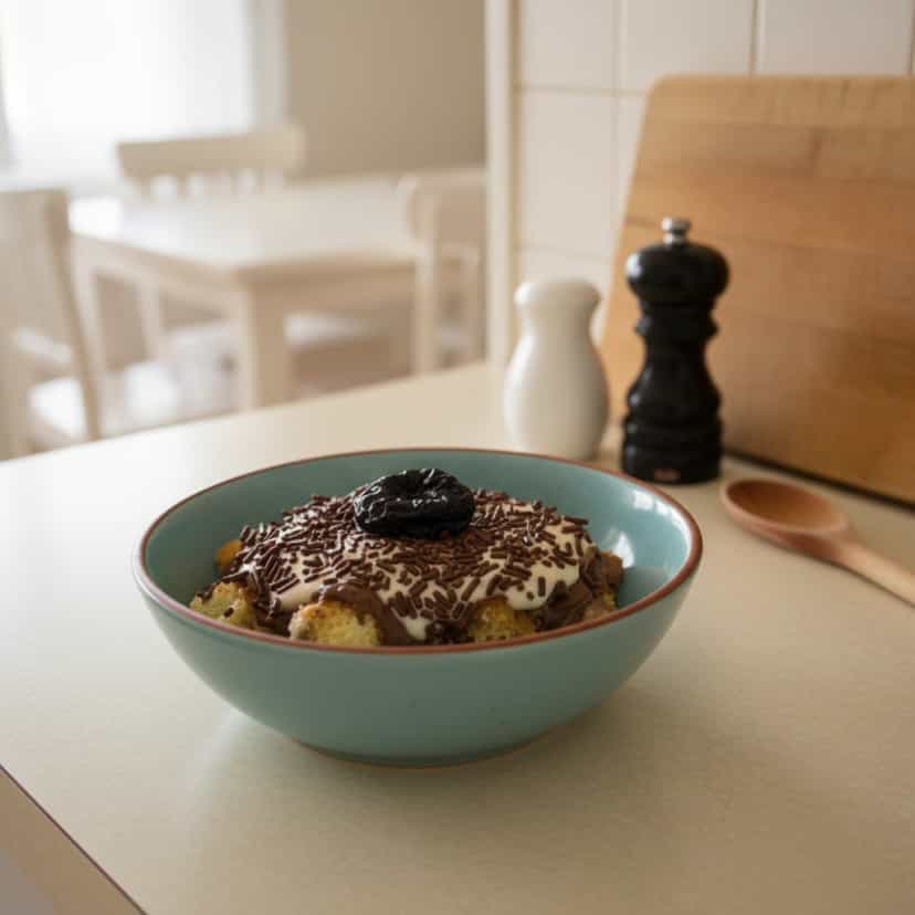 Foto deliciosa de Pavê simples pronta para servir - Outras Receitas