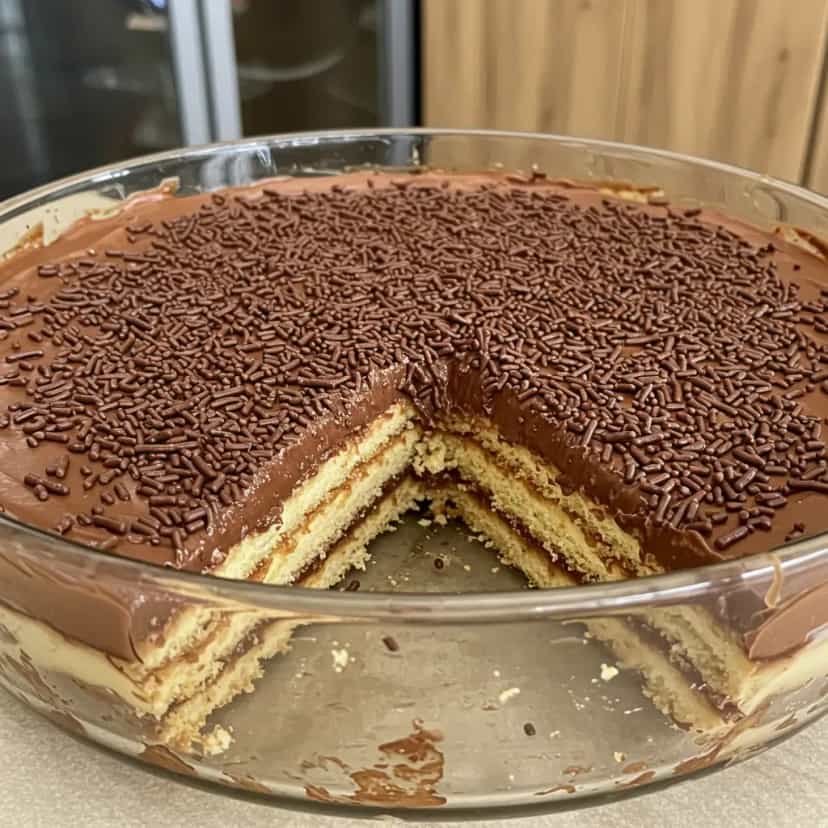 Foto deliciosa de Pavê tradicional pronta para servir - Outras Receitas