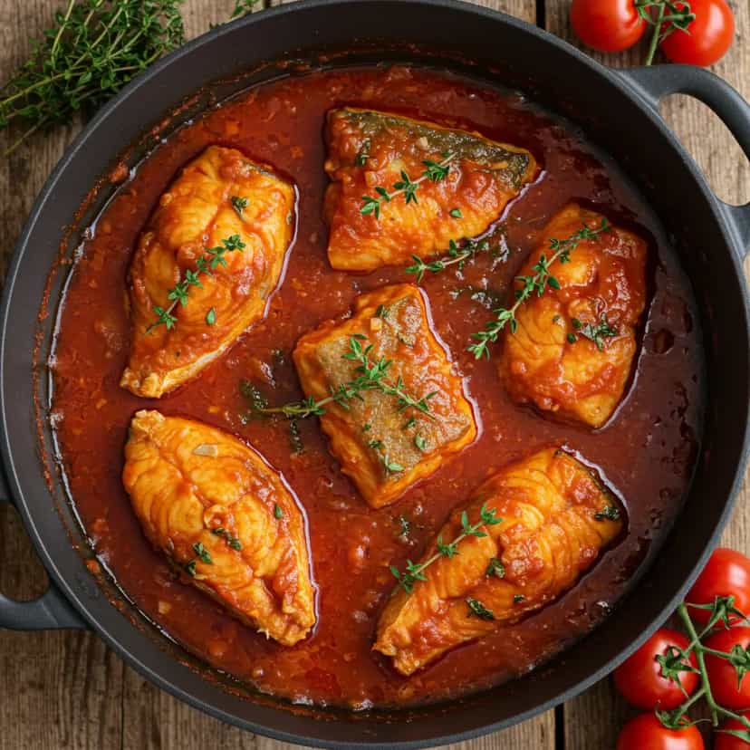 Foto deliciosa de Peixe Ensopado à Moda Sabrina Ramos Tavares pronta para servir - Peixes & Frutos do Mar