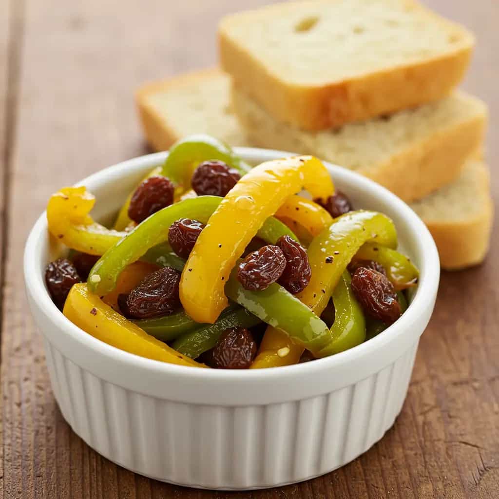 Peperonata com Uvas Passas