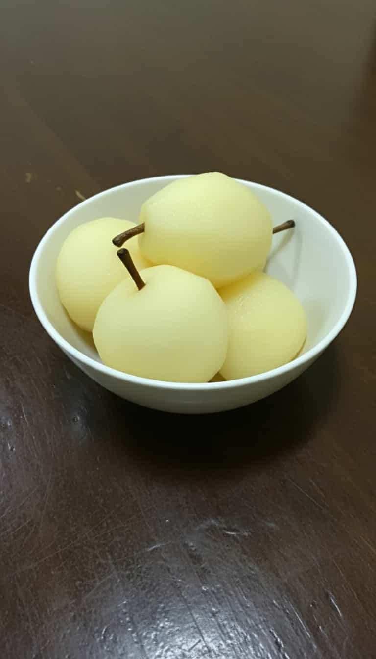 Pêras Flambadas ao Vinho Branco