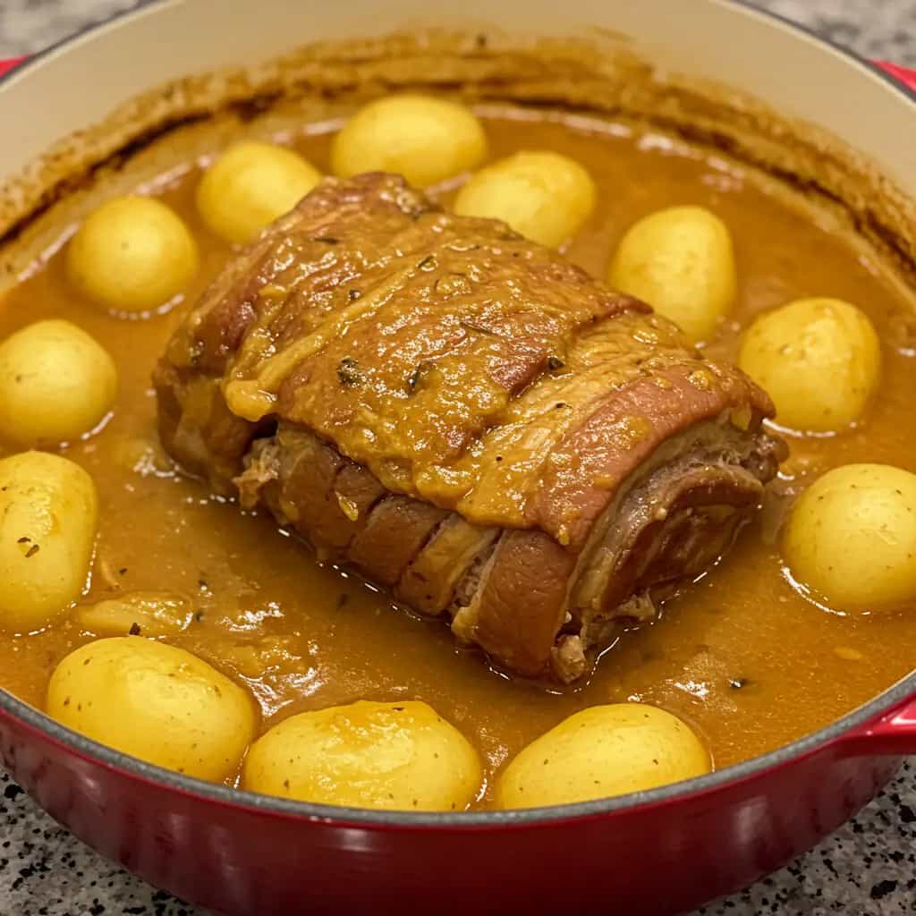 Pernil Suíno Assado na Pressão