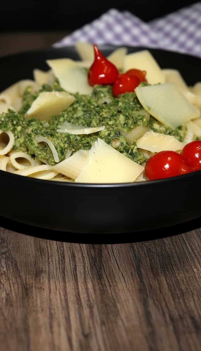 Foto deliciosa de Pesto Caseiro com Fusili pronta para servir - Outras Receitas