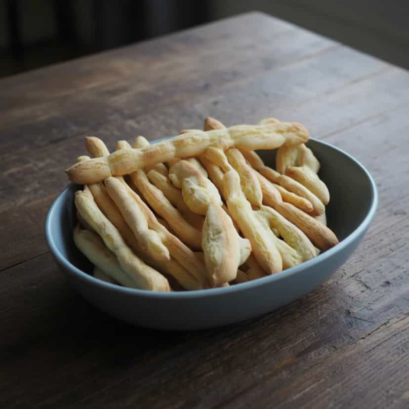 Foto deliciosa de Petas de Polvilho Azedo pronta para servir - Snacks Assados