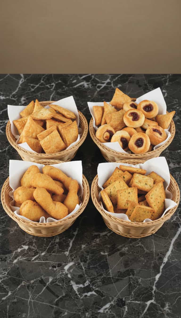 Foto deliciosa de Petit Fours Variados pronta para servir - Salgadinhos