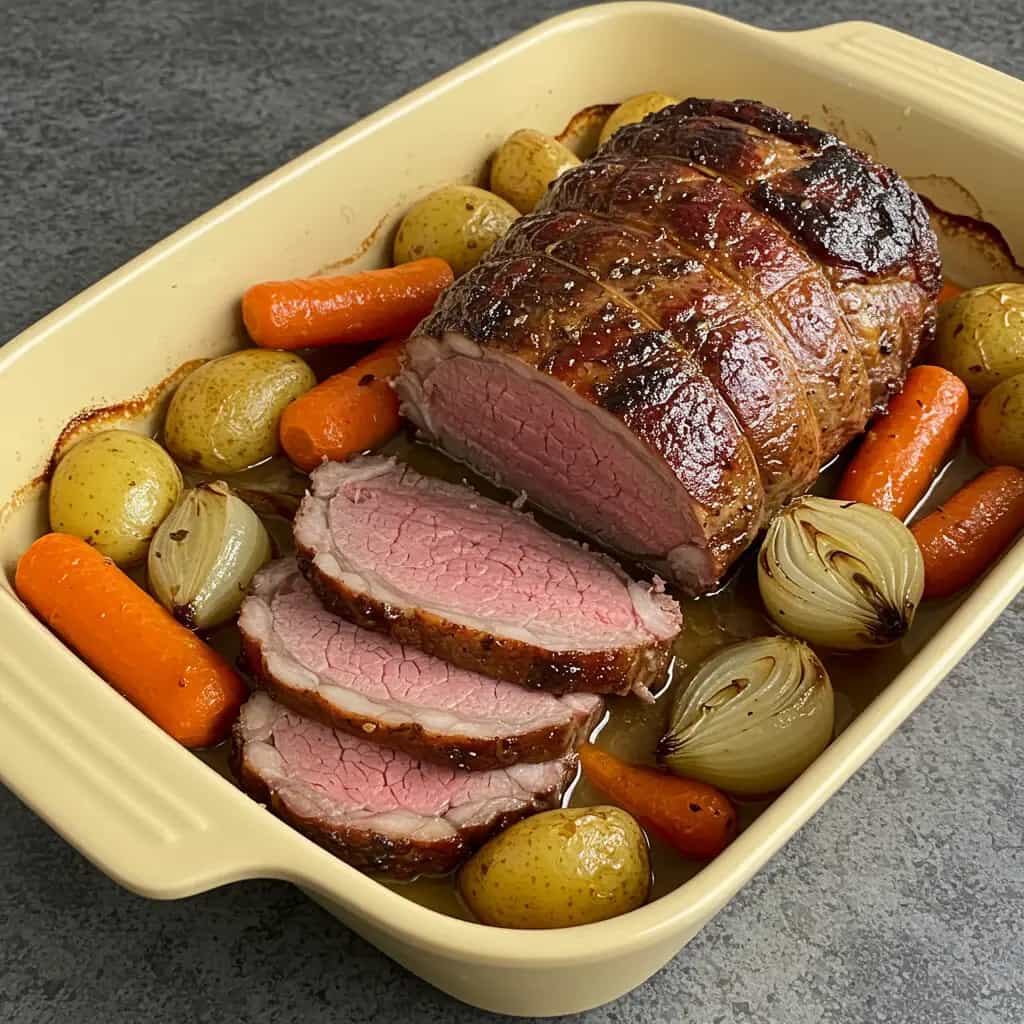 Picanha Assada com Legumes