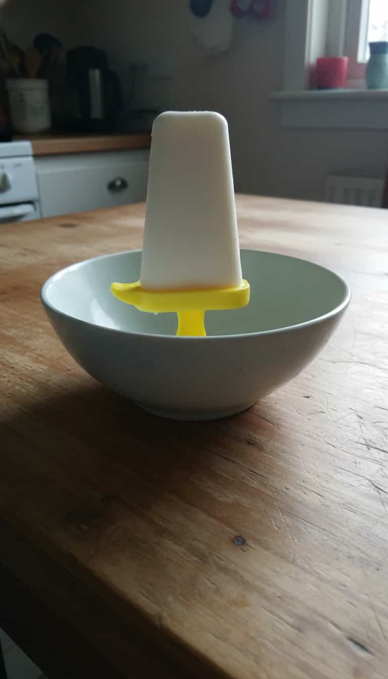 Foto deliciosa de Picolé Cremoso de Leite Condensado pronta para servir - Doces Gelados & Sorvetes