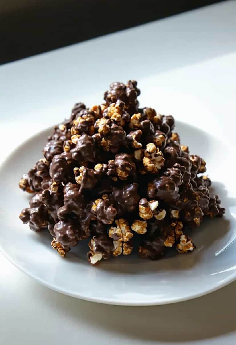 Foto deliciosa de Pipoca Crocante de Chocolate pronta para servir - Outras Receitas