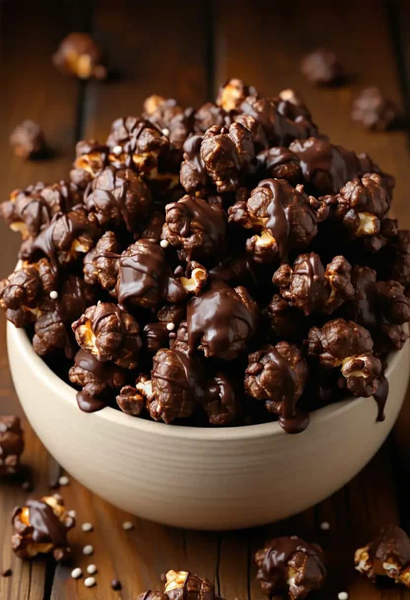 Pipoca Gourmet com Chocolate