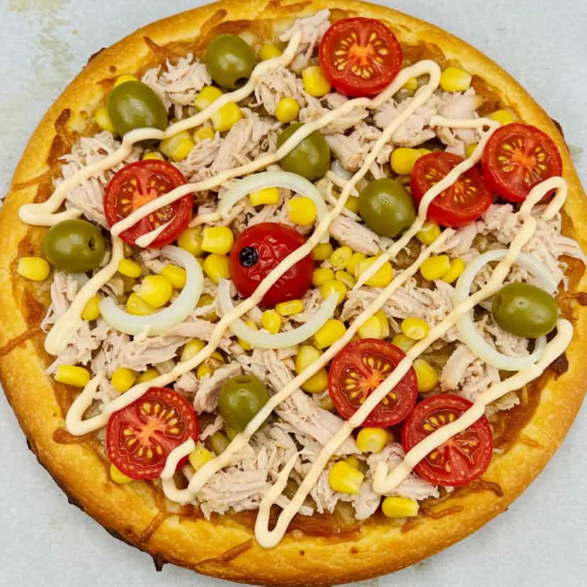 Foto deliciosa de Pizza caipira pronta para servir - Pizzas & Salgados