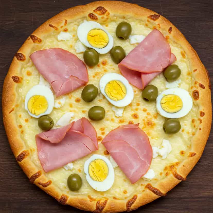 Foto deliciosa de Pizza Caseira pronta para servir - Pizzas & Salgados