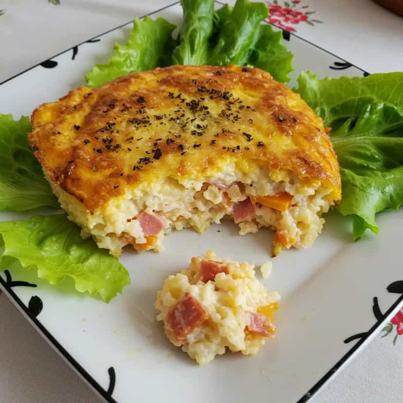 Foto deliciosa de Pizza de Arroz pronta para servir - Outras Receitas
