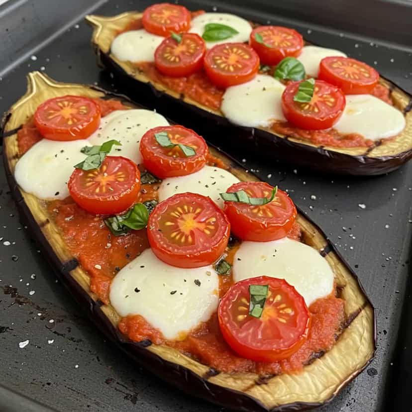 Foto deliciosa de Pizza de Berinjela pronta para servir - Outras Receitas