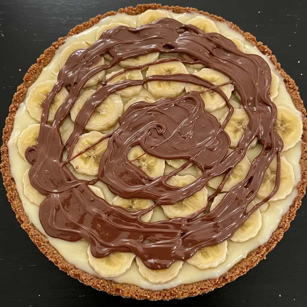 Pizza de Chocolate com Banana