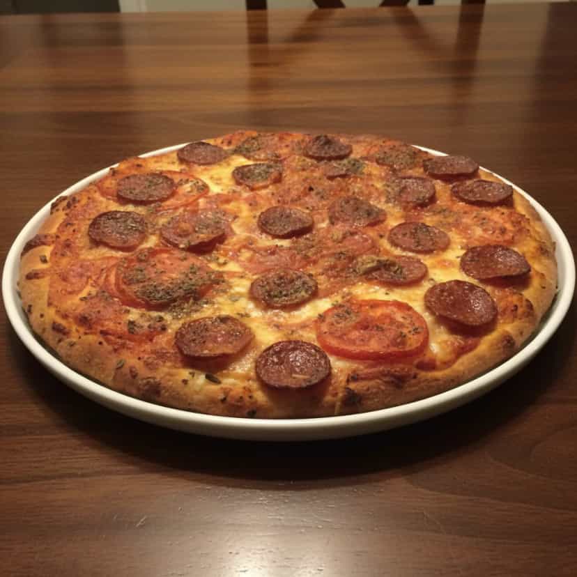 Foto deliciosa de Pizza de Farinha pronta para servir - Outras Receitas