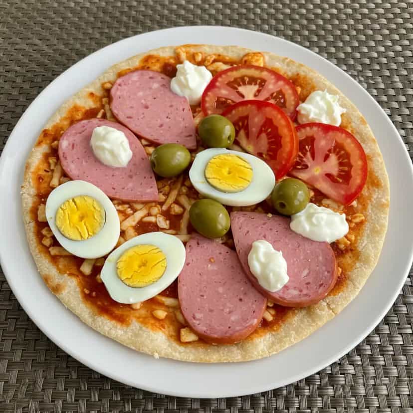 Foto deliciosa de Pizza de Forno ou Churrasqueira pronta para servir - Outras Receitas