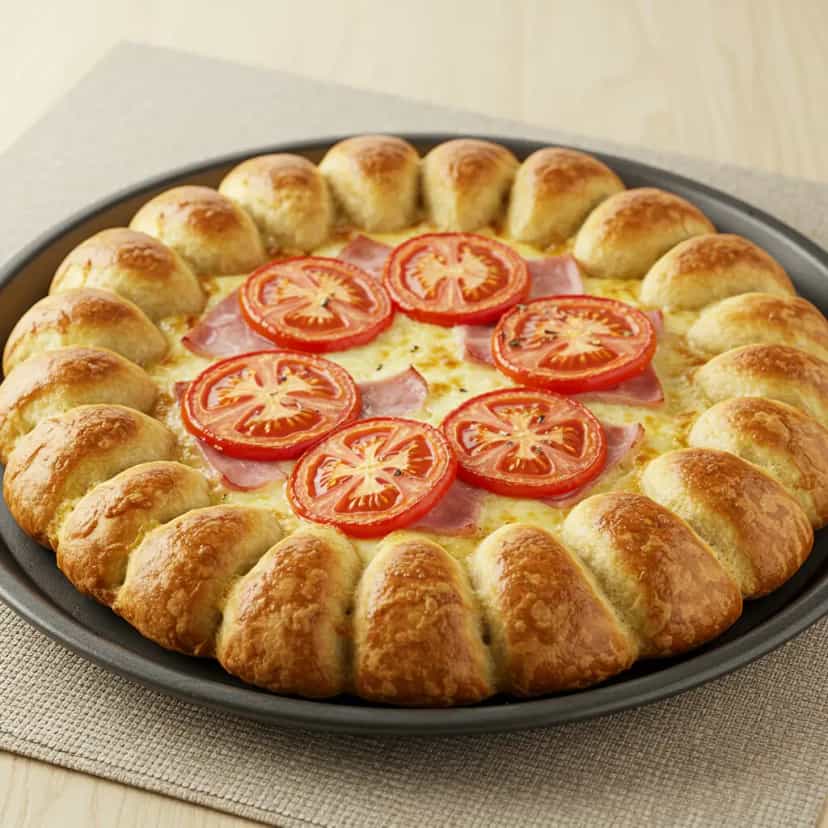 Foto deliciosa de Pizza de Frango com Mussarela pronta para servir - Pizzas & Salgados