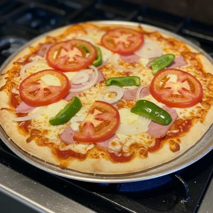 Foto deliciosa de Pizza de Frango no Liquidificador pronta para servir - Outras Receitas