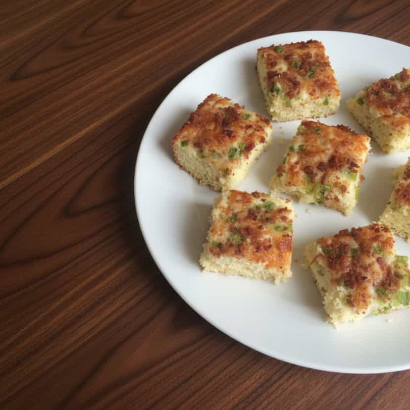 Foto deliciosa de Pizza de Fubá e Bacon pronta para servir - Outras Receitas