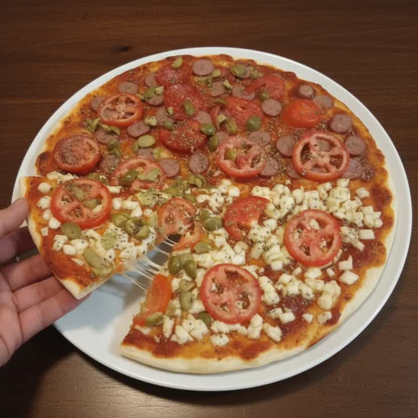 Foto deliciosa de Pizza de Liquidificador pronta para servir - Outras Receitas