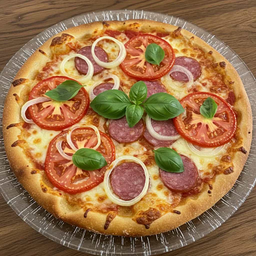 Pizza de liquidificador na frigideira