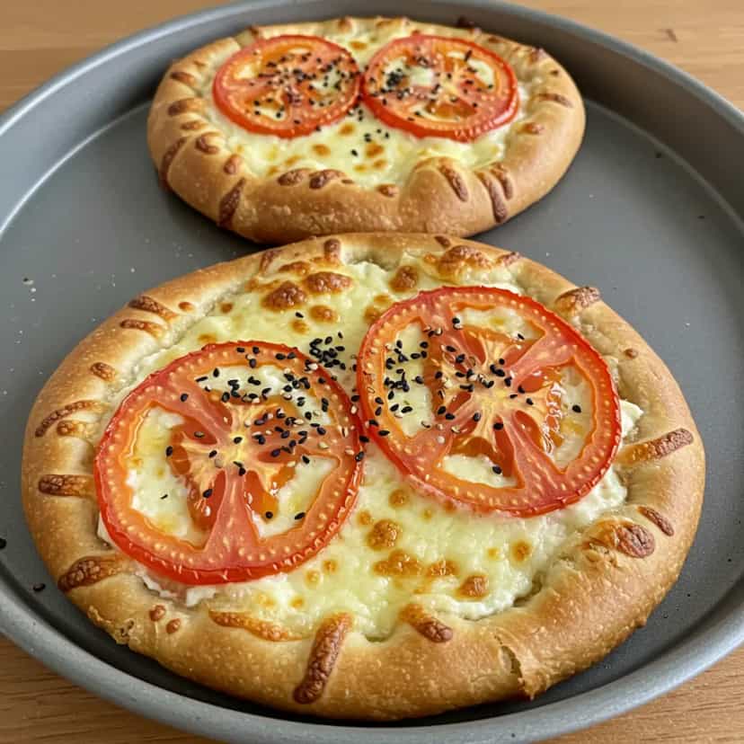 Foto deliciosa de Pizza de Mussarela Caseira pronta para servir - Pizzas & Salgados
