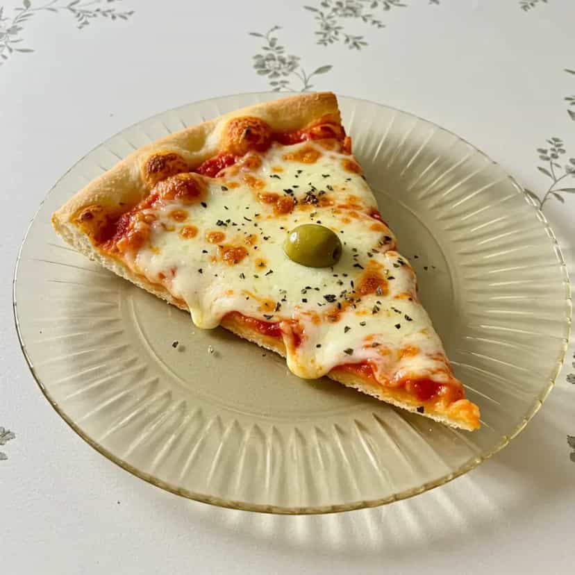 Foto deliciosa de Pizza de Mussarela com Azeitonas pronta para servir - Outras Receitas