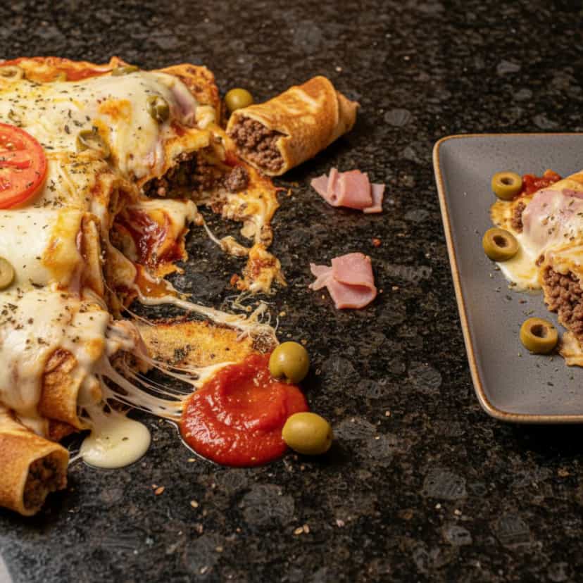 Foto deliciosa de Pizza de Panquecas pronta para servir - Outras Receitas