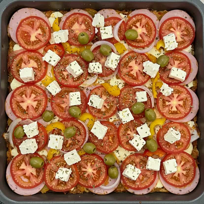 Foto deliciosa de Pizza de pão de forma pronta para servir - Lanches de Padaria